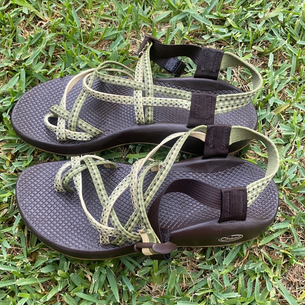 Green, Brown and Tan Chacos